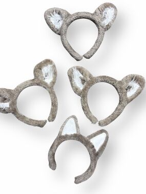 4 Great Wolf Lodge Plush Wolf Ears Headbands for Adults & Kids